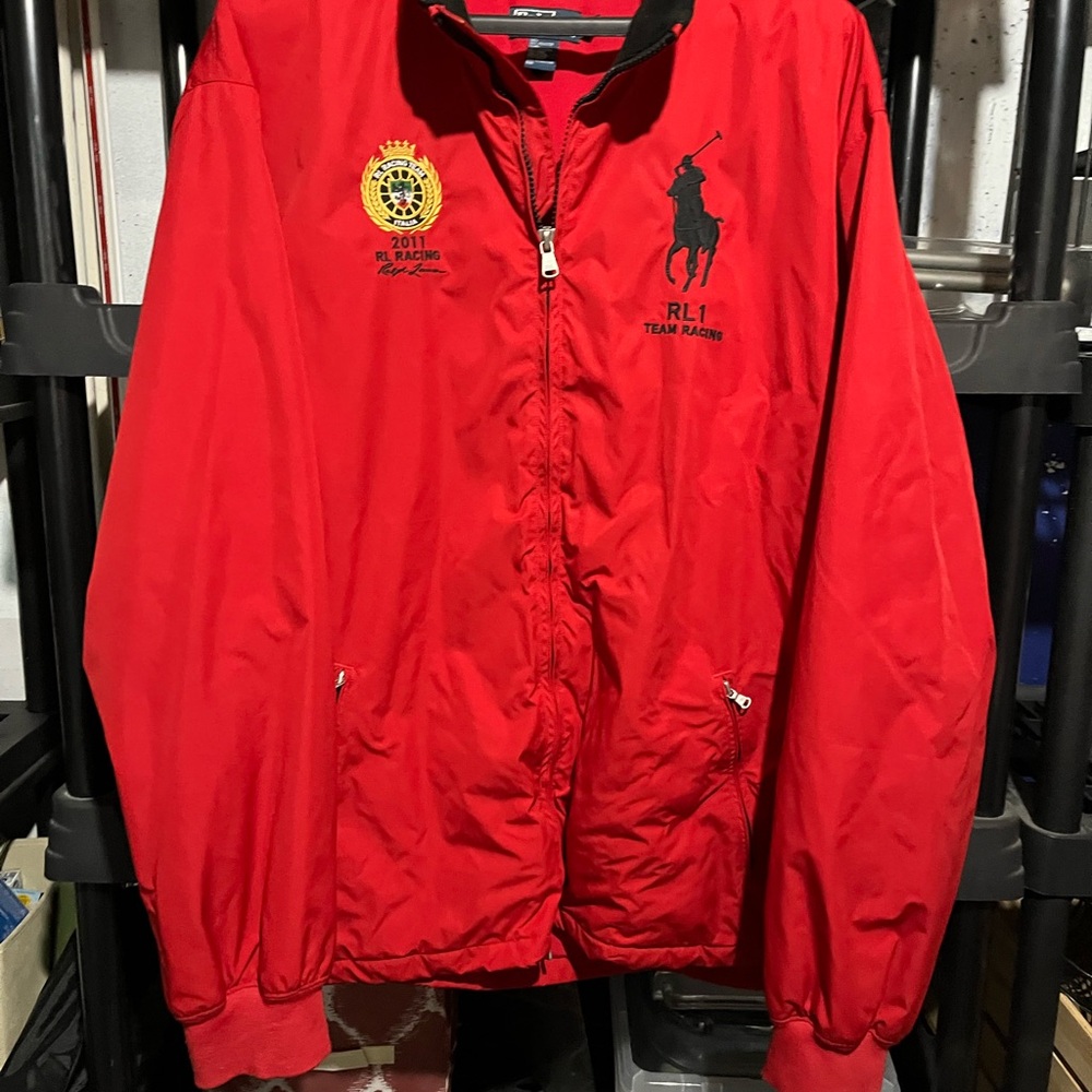 Ralph Lauren Red Windbreaker Jacket